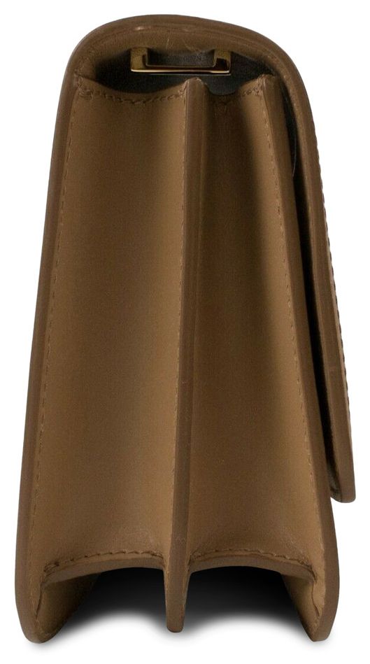 Burberry Crossbody Monogram Leather Bag Beige