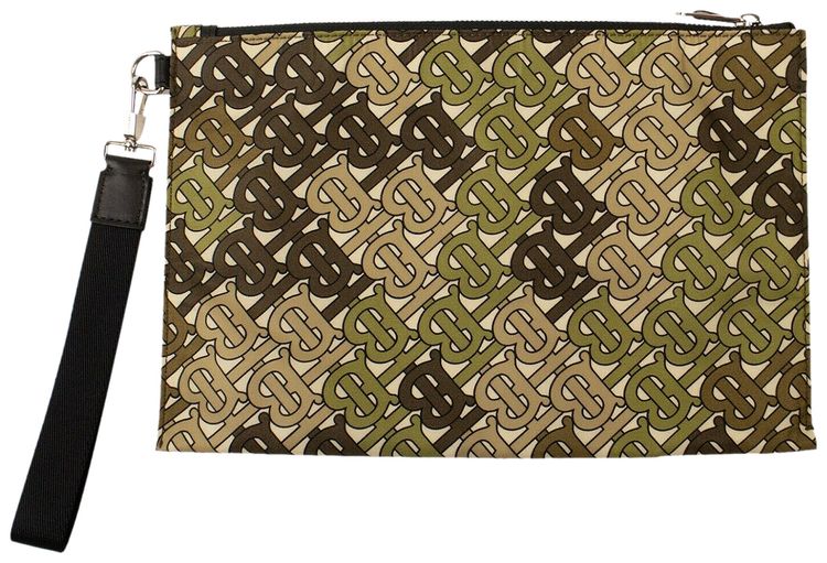 Burberry Print Pouch Green