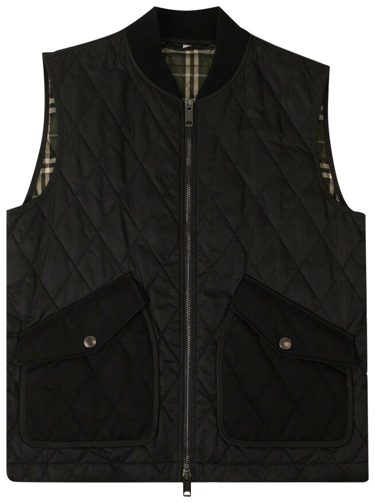 Burberry Quilted Puffer Jacket Black