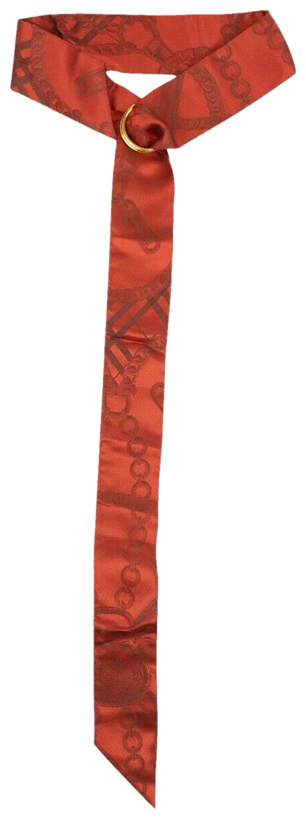 Burberry Silk Scarf Red