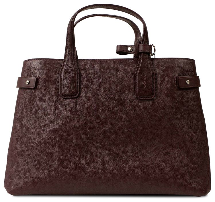 Burberry Top Handle Bag Maroon
