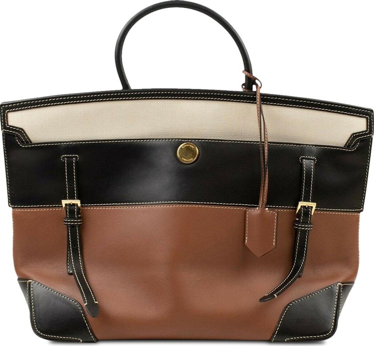 Burberry Top Handle Bag 'Black/Brown'