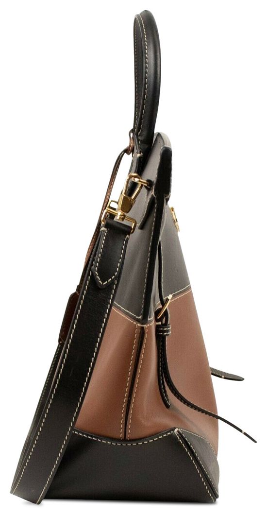 Burberry Top Handle Bag BlackBrown