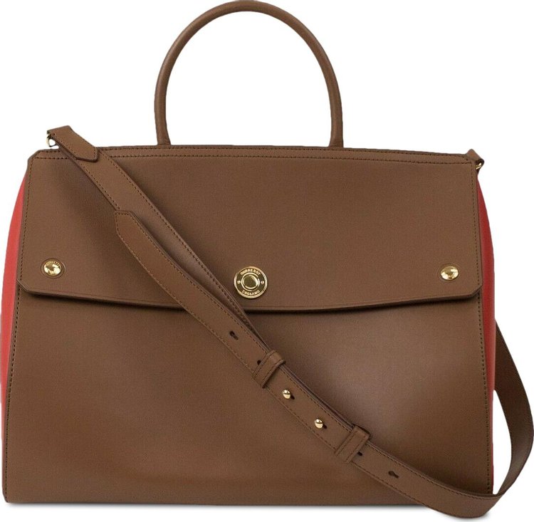 Burberry Elizabeth Handle Bag 'Brown/Red'