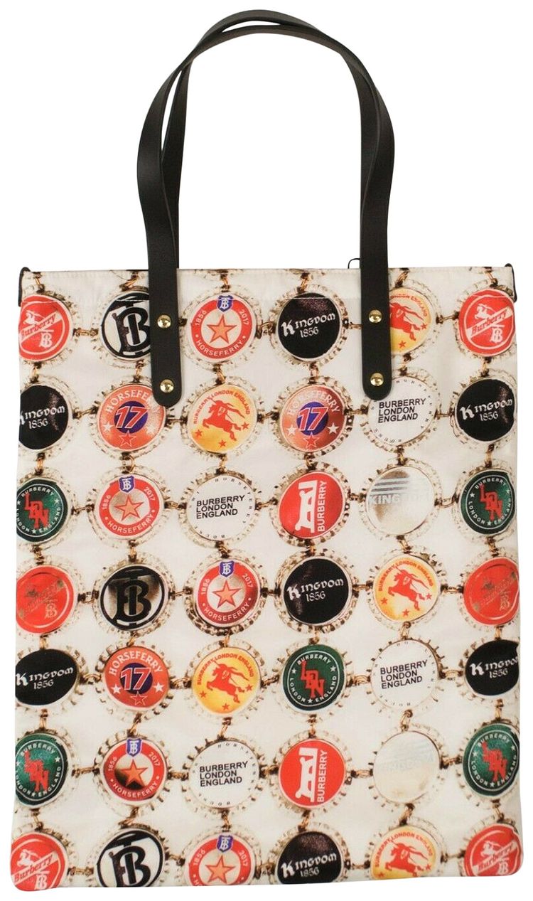 Burberry Print Tote Bag WhiteMulticolor