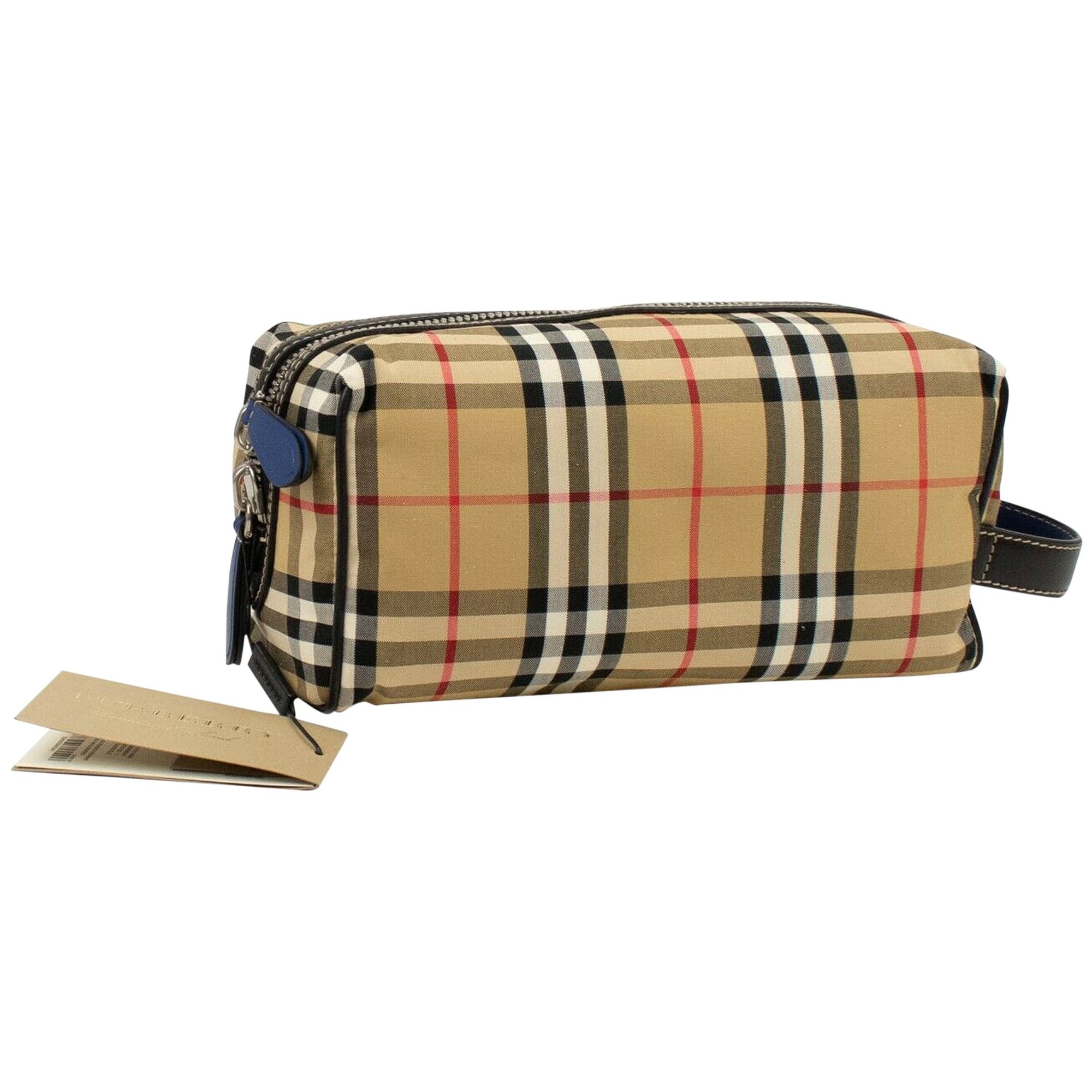Buy Burberry Vintage Check Toiletry Bag Tan 4074725 GOAT