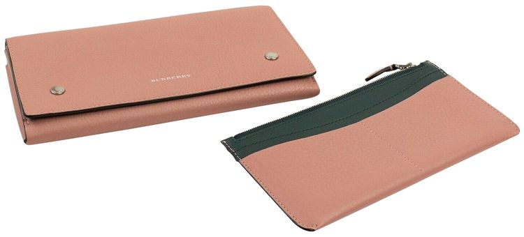 Burberry Leather Wallet Pink