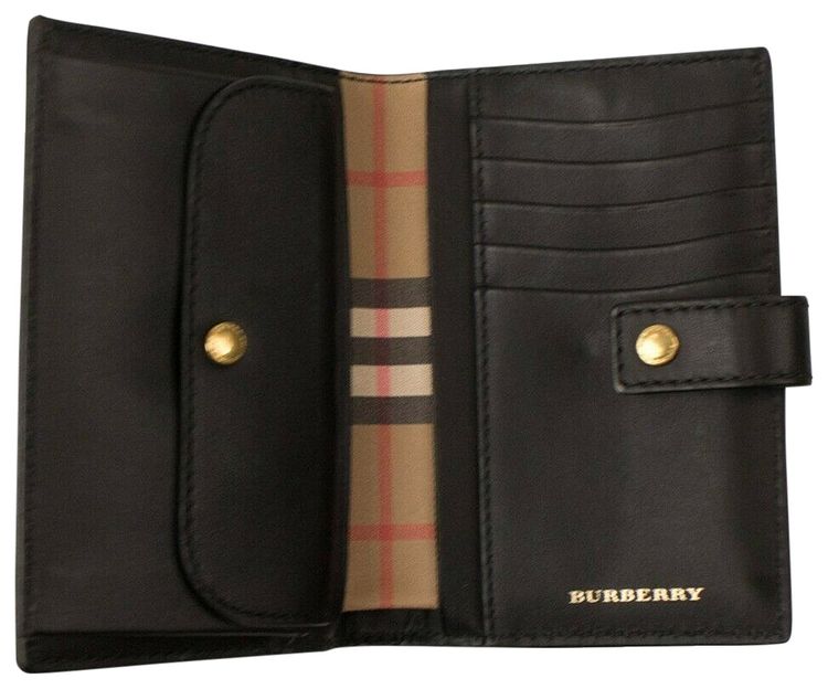 Burberry Vintage Check Wallet BlackTan