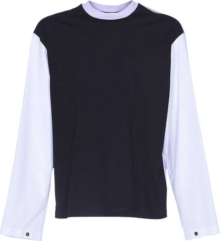 Marni Long-Sleeve T-Shirt 'Black/Light Lilac/Lily White'