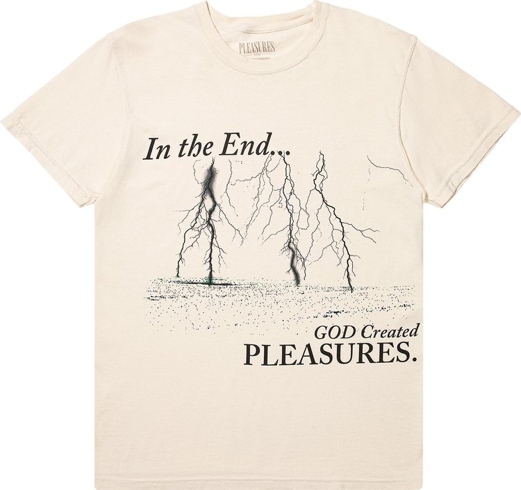 Pleasures End Times Pigment Dye T-Shirt 'Washed Natural'
