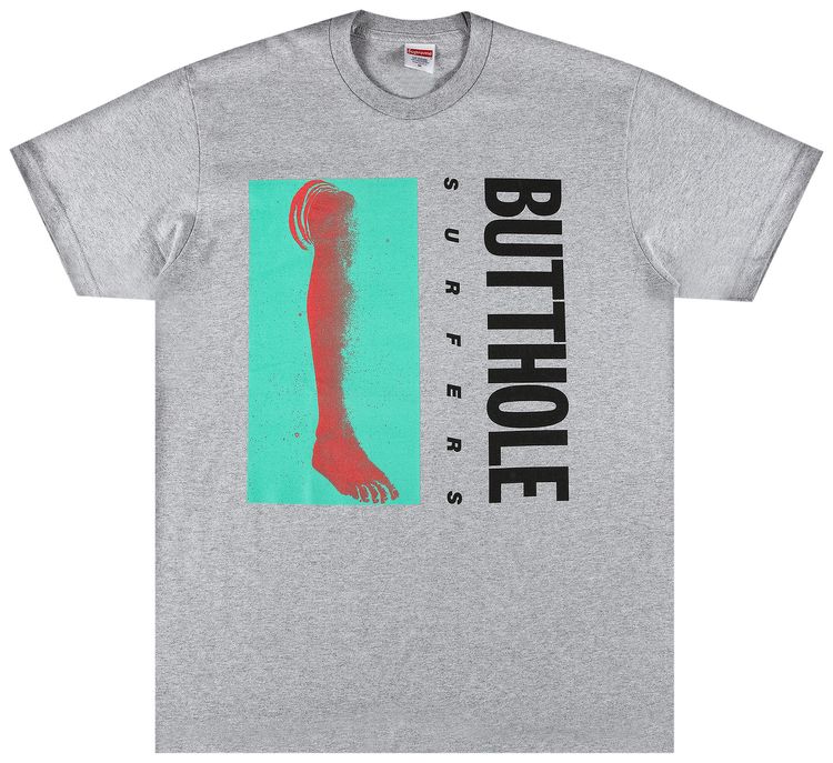 Supreme x Butthole Surfers Leg Tee Heather Grey