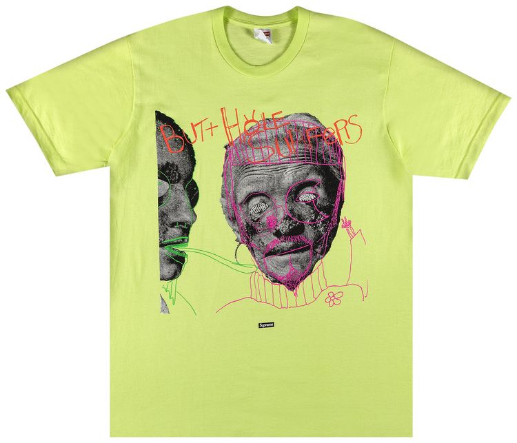 Supreme x Butthole Surfers Psychic Tee Neon Green