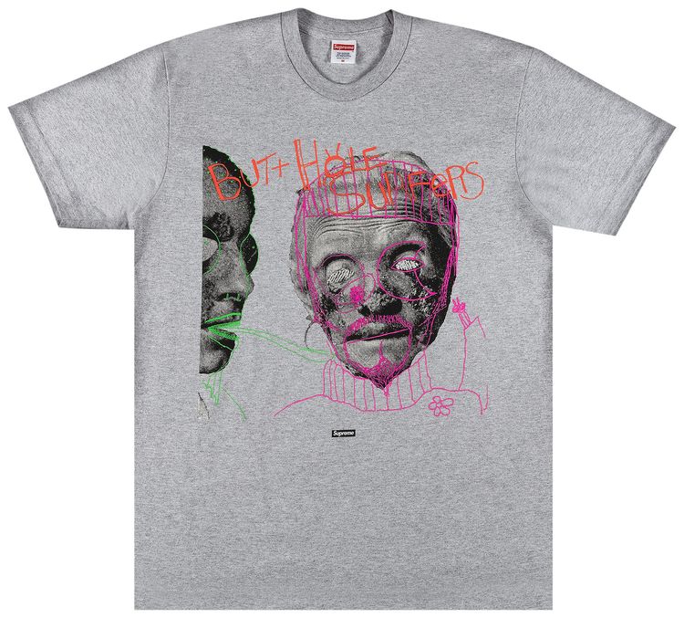 Supreme x Butthole Surfers Psychic Tee Heather Grey