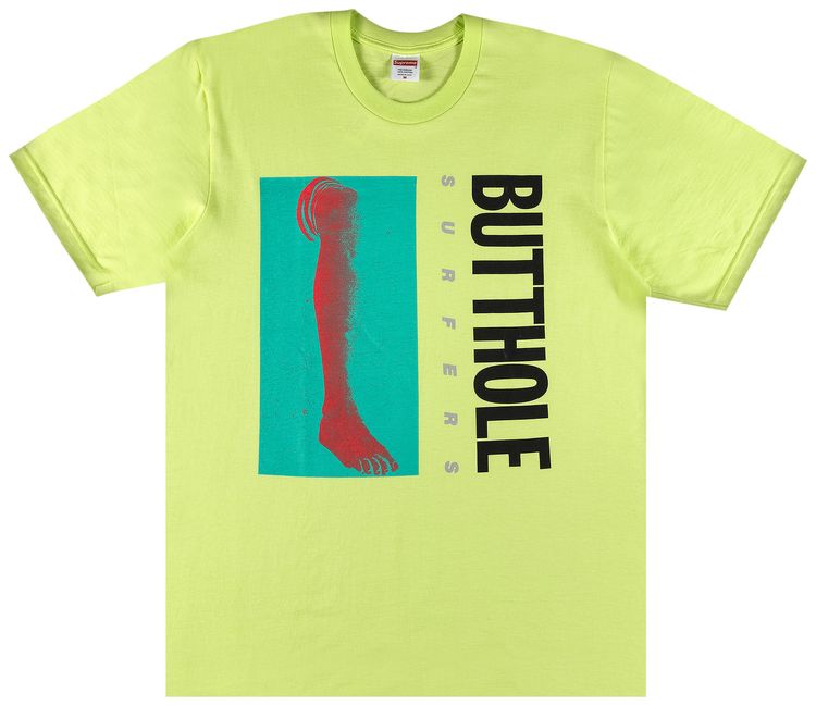 Supreme x Butthole Surfers Leg Tee Neon Green