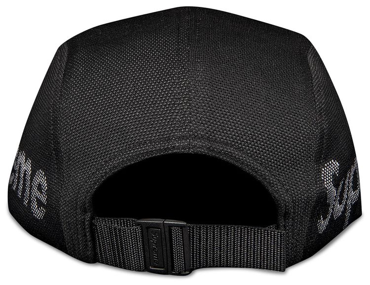 Supreme Jacquard Pique Camp Cap Black
