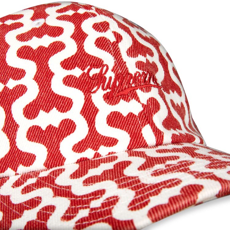 Supreme Monogram S Logo 6 Panel Red