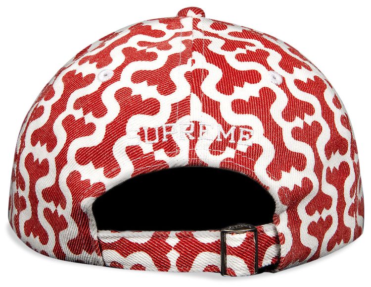 Supreme Monogram S Logo 6 Panel Red