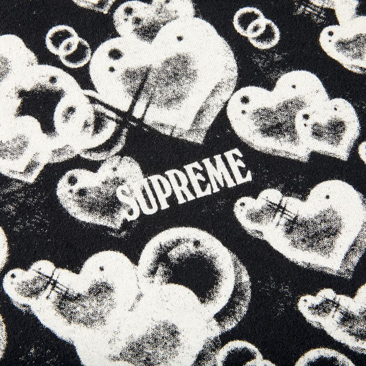Supreme Hearts Short Sleeve Top Black