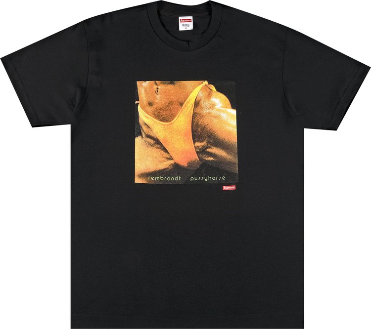 Supreme x Butthole Surfers Rembrandt Pussyhorse Tee 'Black'