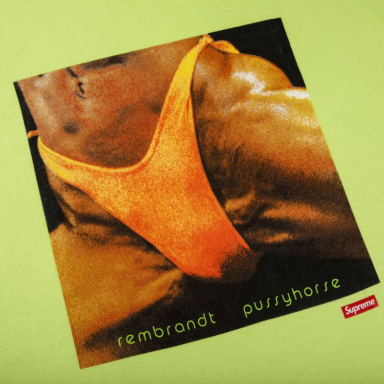 Supreme x Butthole Surfers Rembrandt Pussyhorse Tee Neon Green