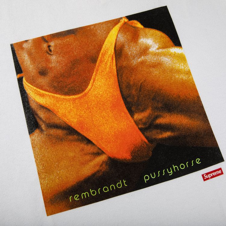 Supreme x Butthole Surfers Rembrandt Pussyhorse Tee White