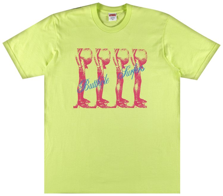 Supreme x Butthole Surfers Tee Neon Green