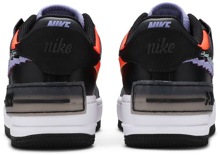 Nike Wmns Air Force 1 Shadow SE Pixel Swoosh   Off Noir