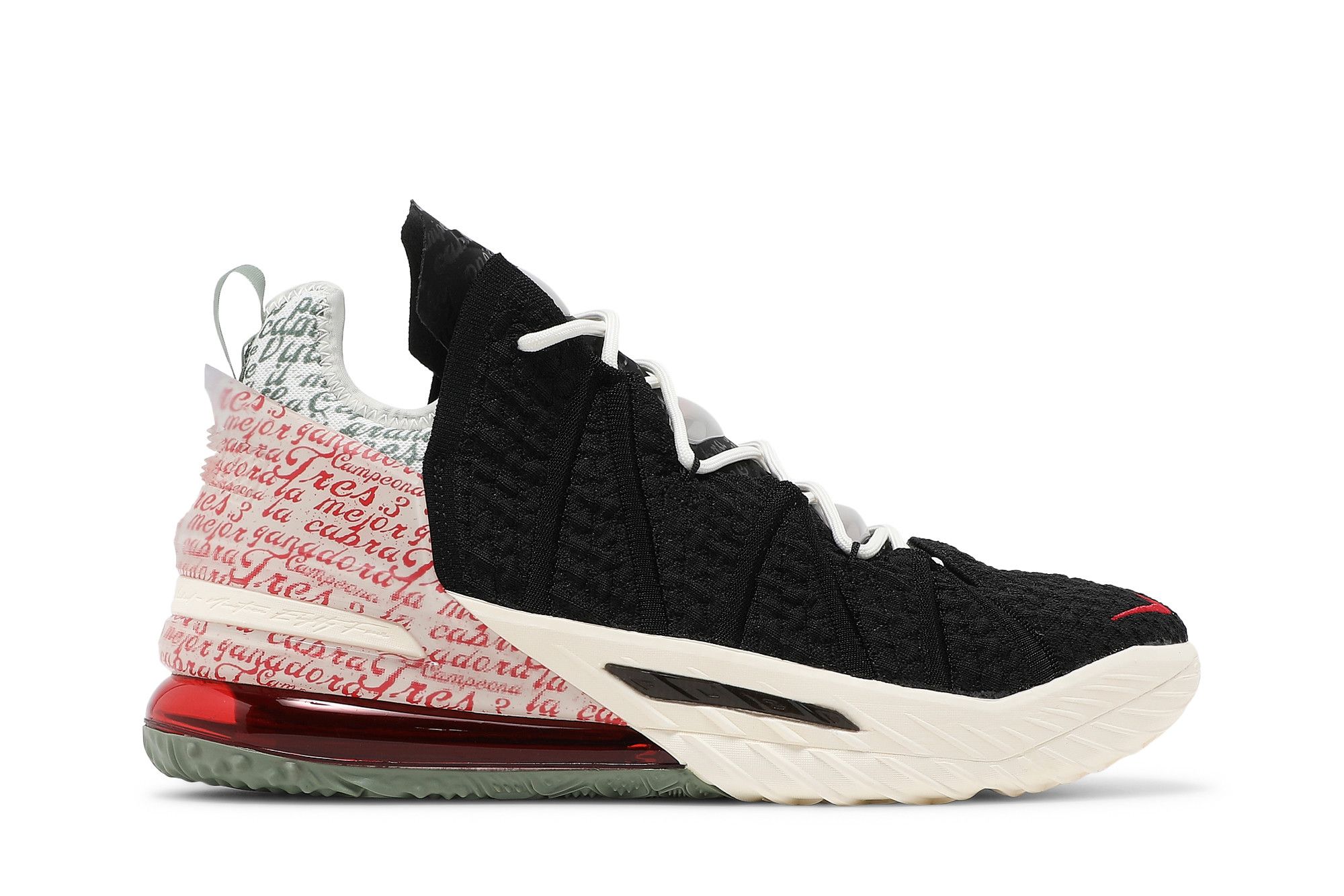 Red and white lebron 18 hotsell