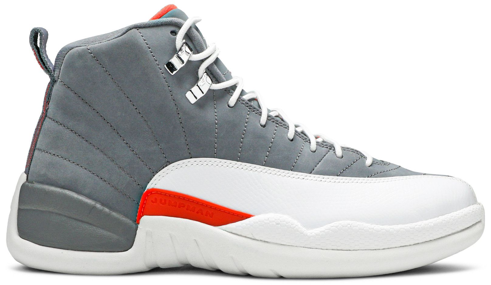 air jordan 12 retro cool grey team orange