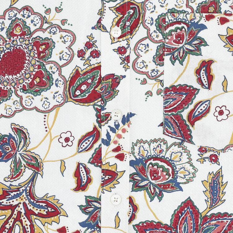 Marine Serre Regenerated Bedsheet Loose Shirt Broken White