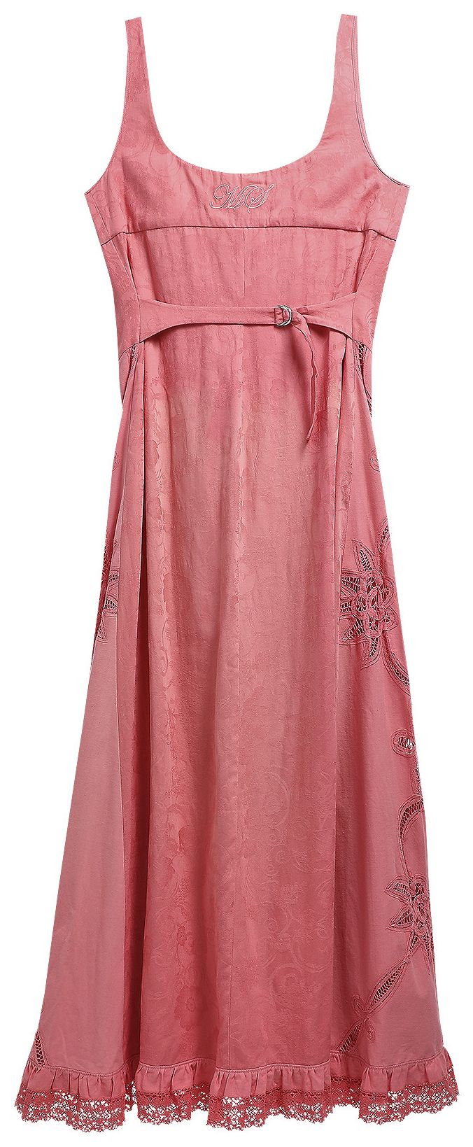 Marine Serre Regenerated Pillowcase Button Up Dress Tea Rose