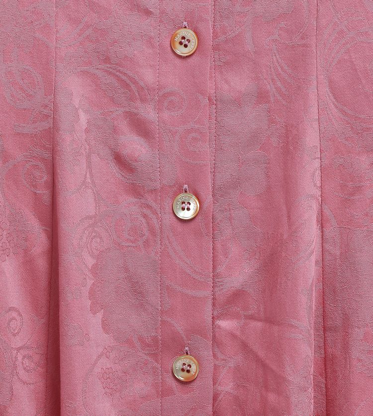 Marine Serre Regenerated Pillowcase Button Up Dress Tea Rose