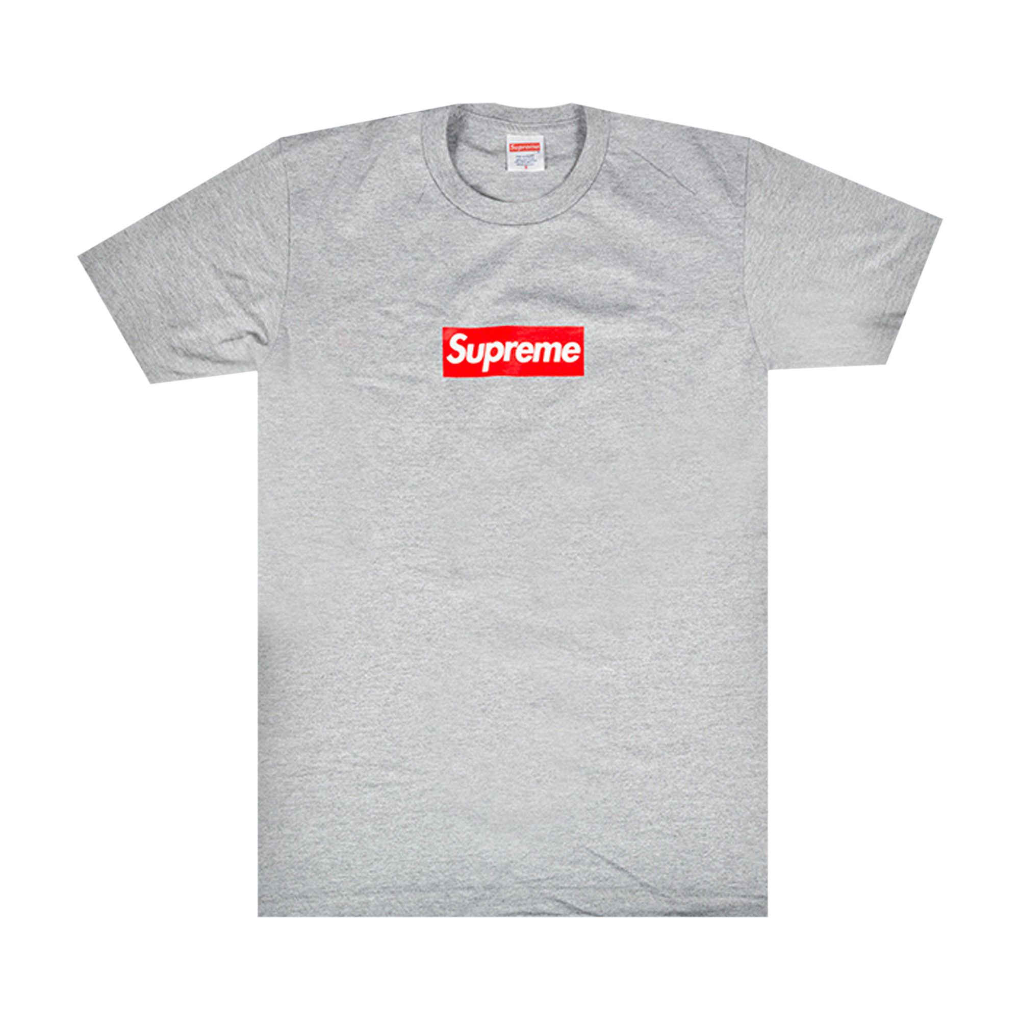 Supreme 20th Anniversary Box Logo T Shirt Heather Grey