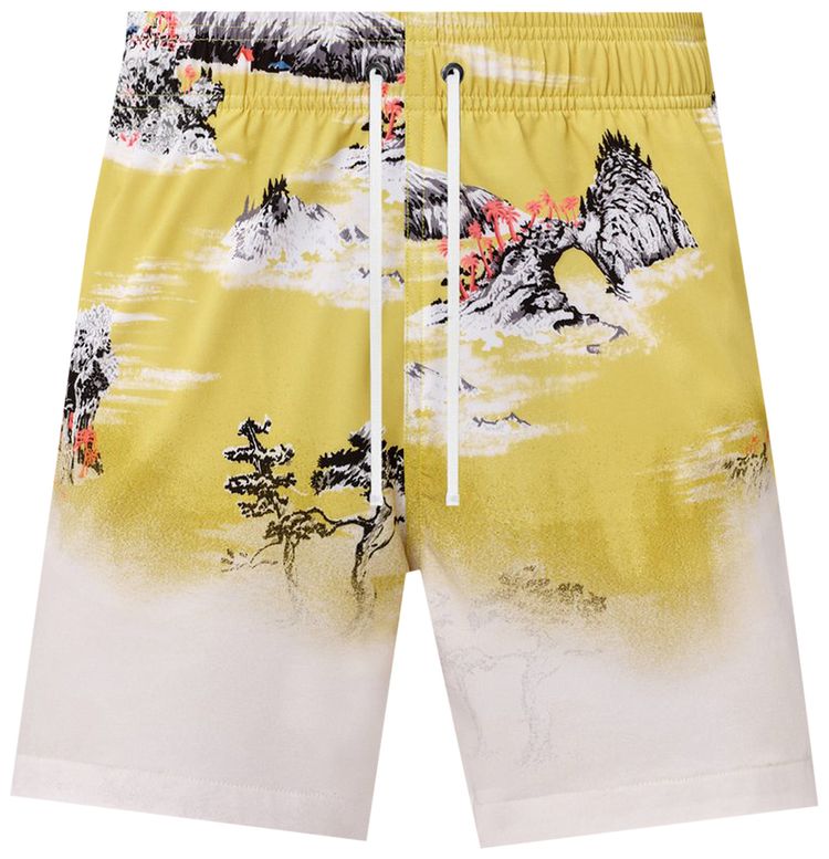Amiri Aloha Beach Cabana Short Canary