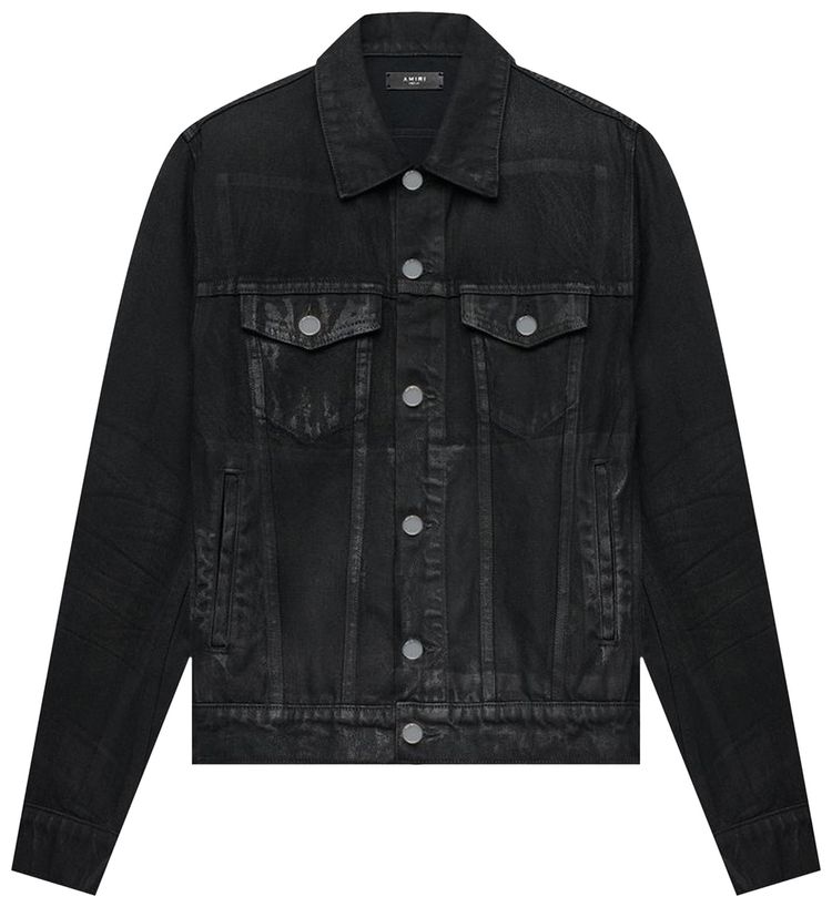 Amiri Classic Trucker Jacket Black Wax