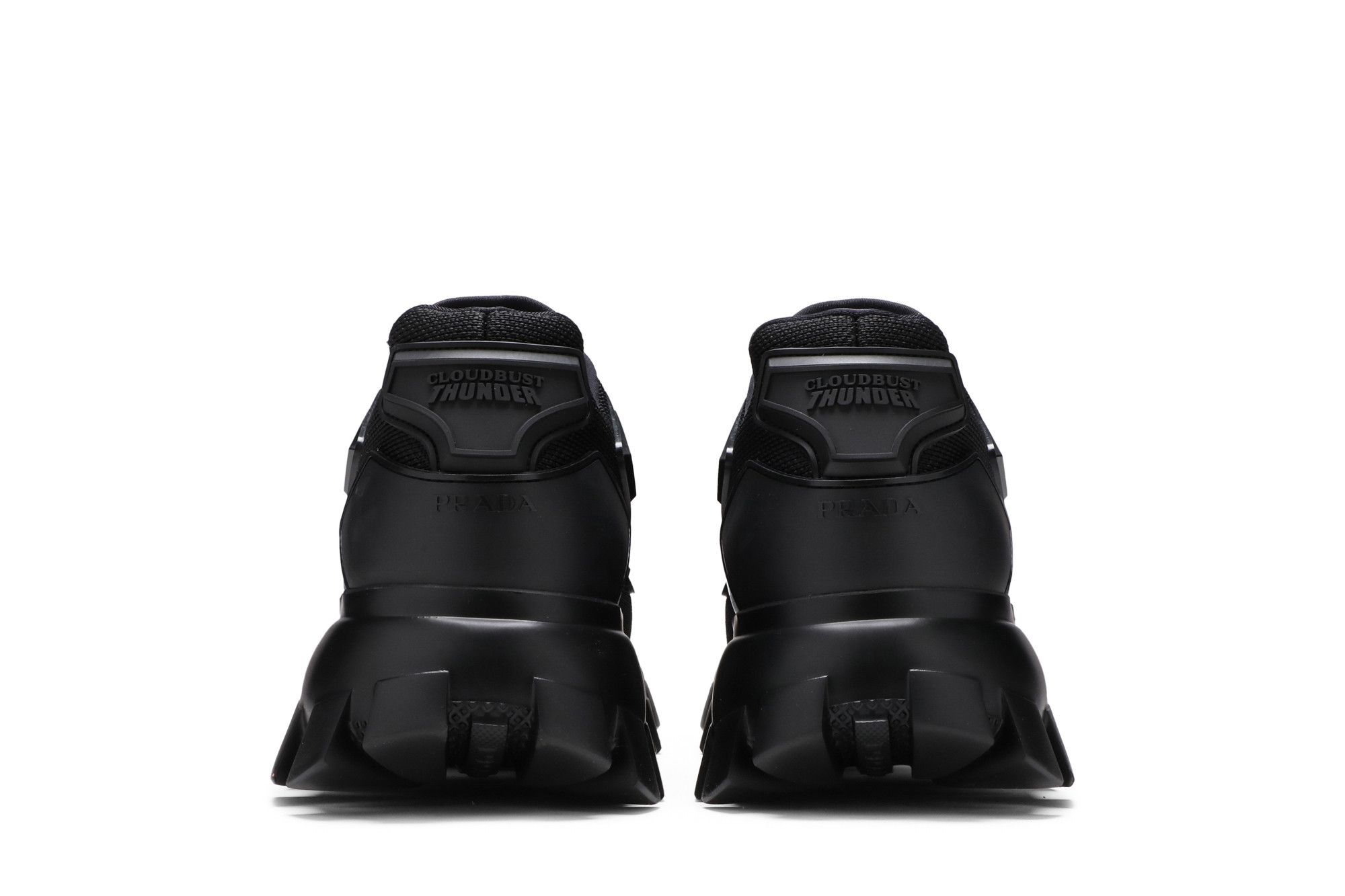 Size 9.0 Prada Cloudbust Thunder Knit 'Black Red'