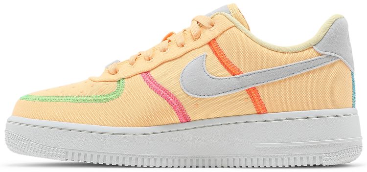 Nike Wmns Air Force 1 07 Low LX Stitched Canvas Melon Tint