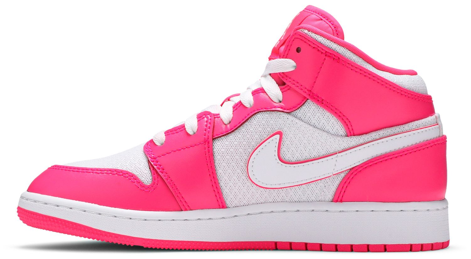 hyper pink and black jordan 1