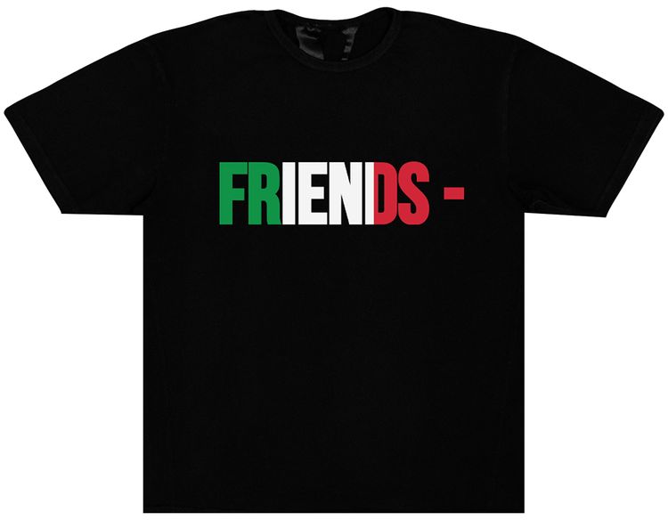 Vlone Friends   ITA T Shirt Black
