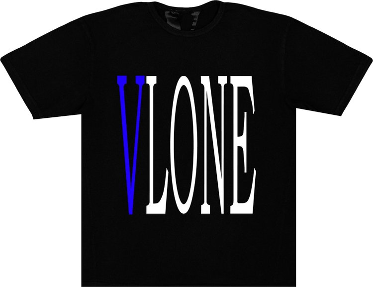 Vlone Staple T-Shirt 'Black/Blue'