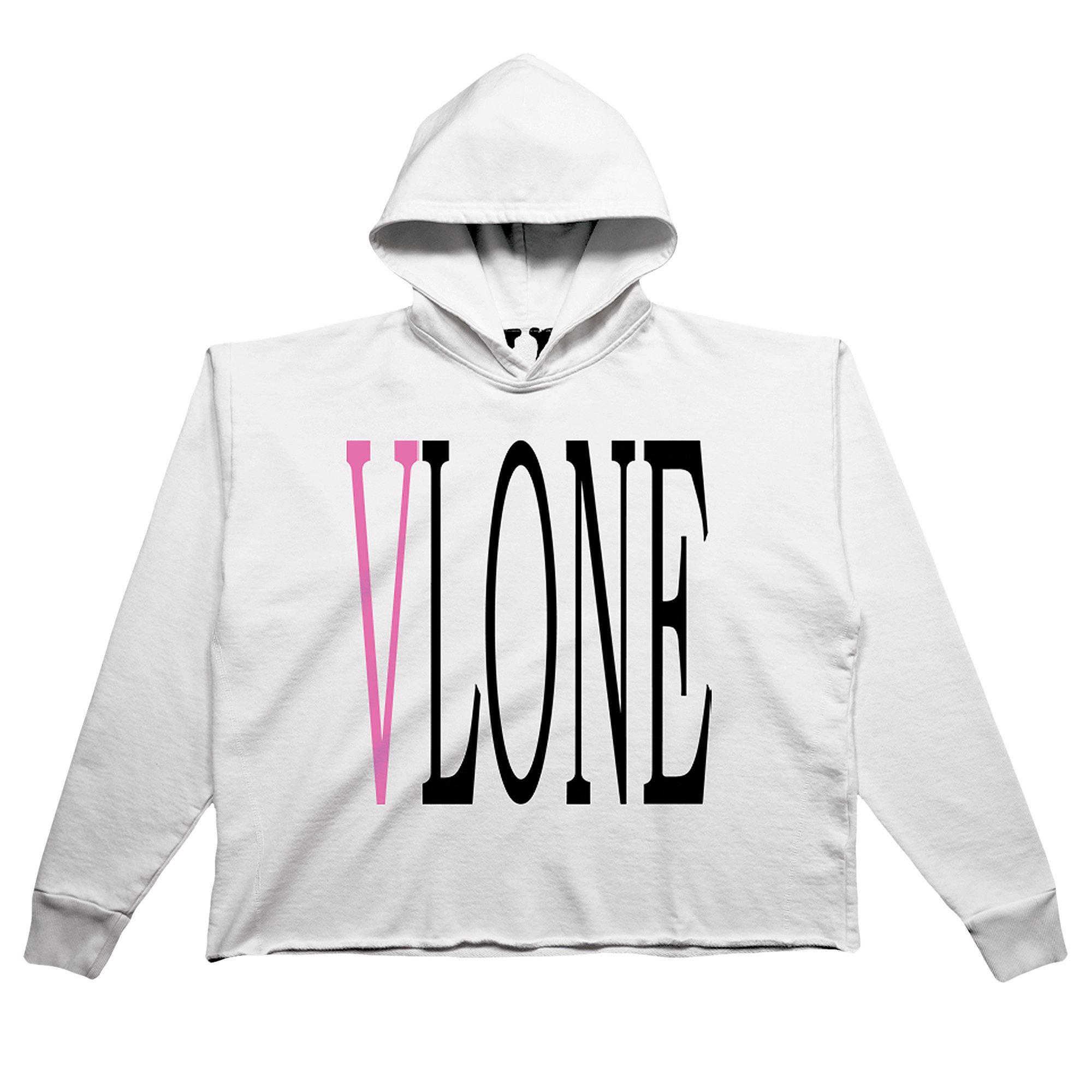 最旬ダウン 【】VLONE STOP HOODIE パーカー 白 Lサイズ - レディース