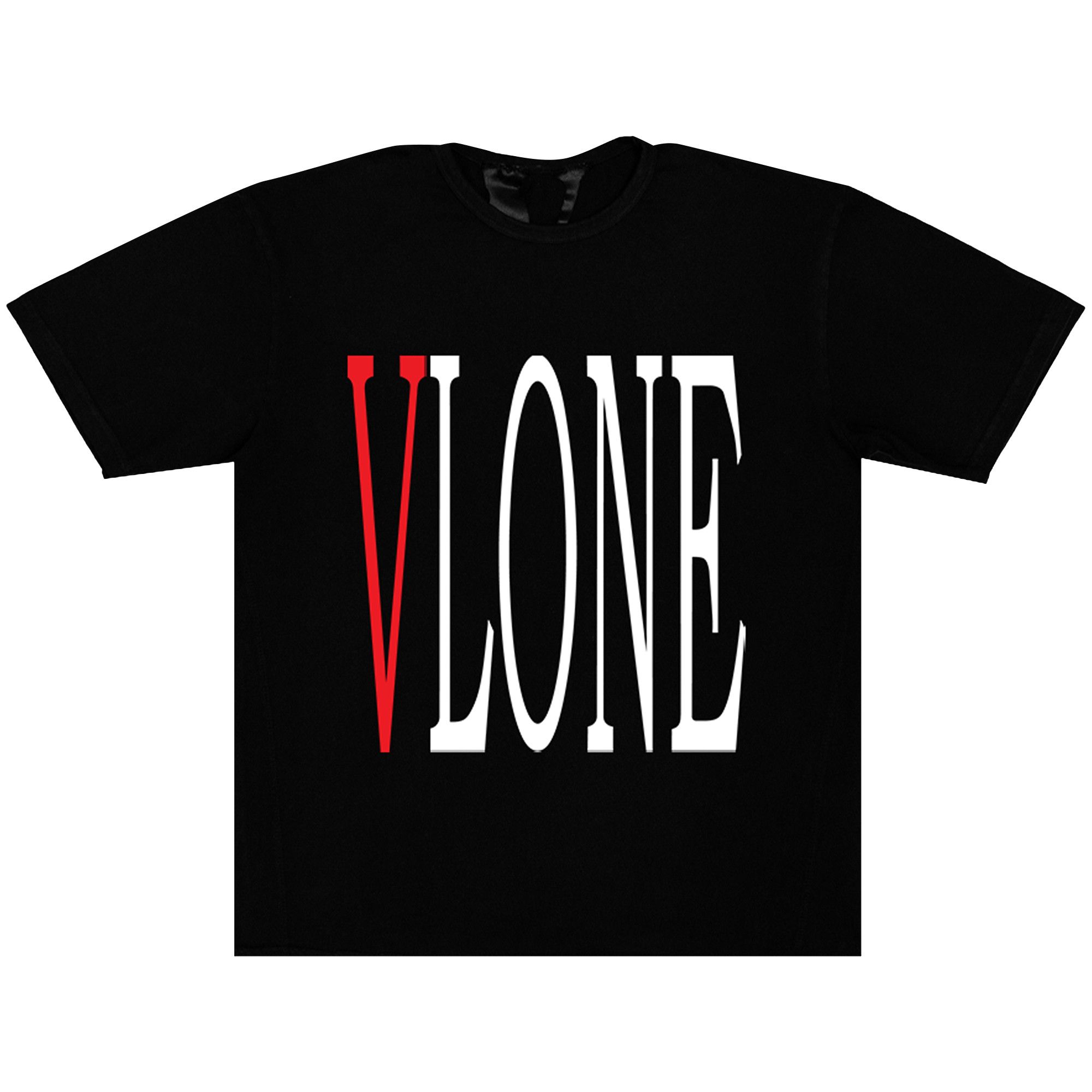Black and shop red vlone shirt