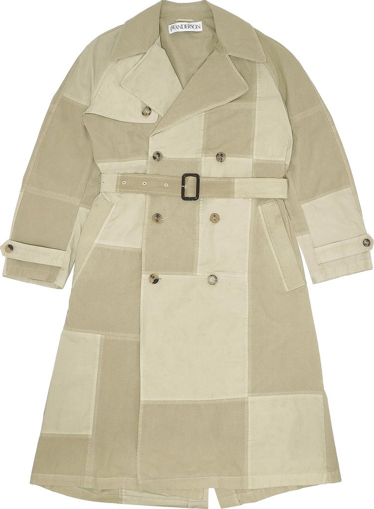 JW Anderson Patchwork Trench Coat Beige