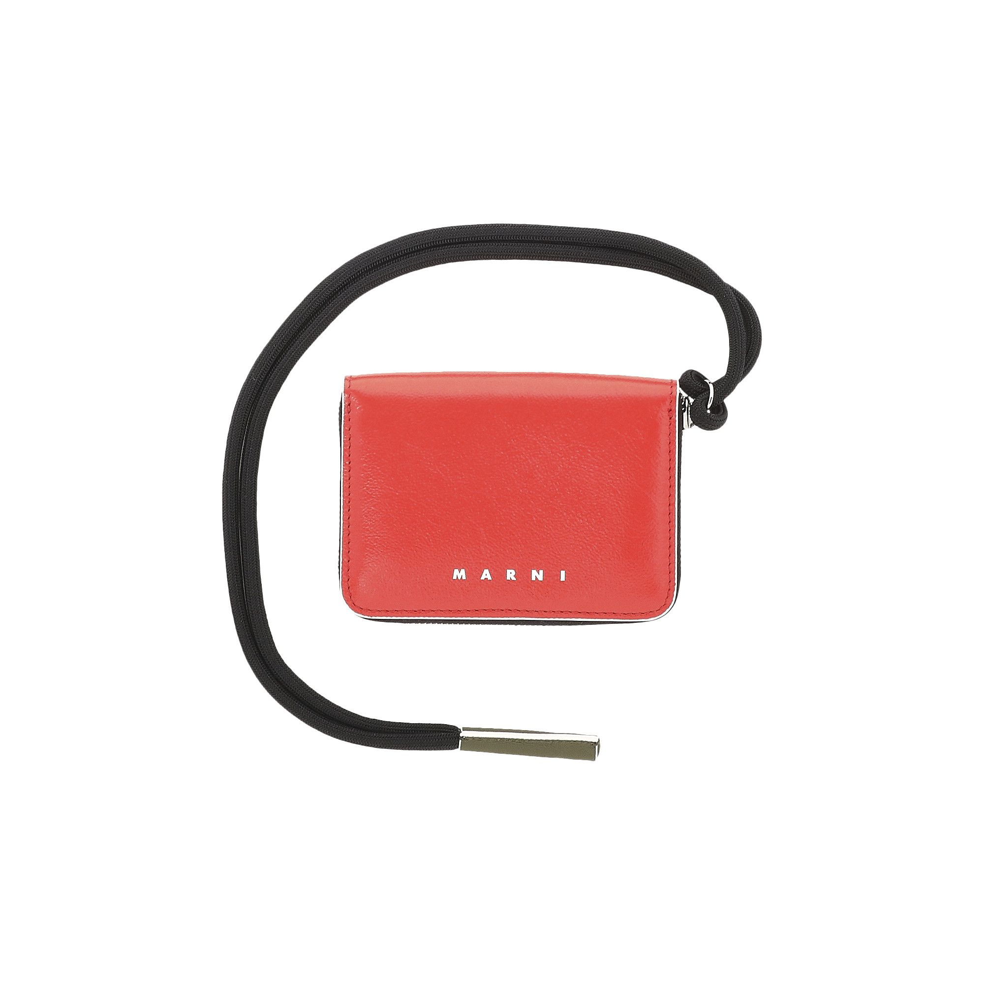 Buy Marni Zip Around Logo Wallet 'Red/Olive' - PFMI0038U0 P2644