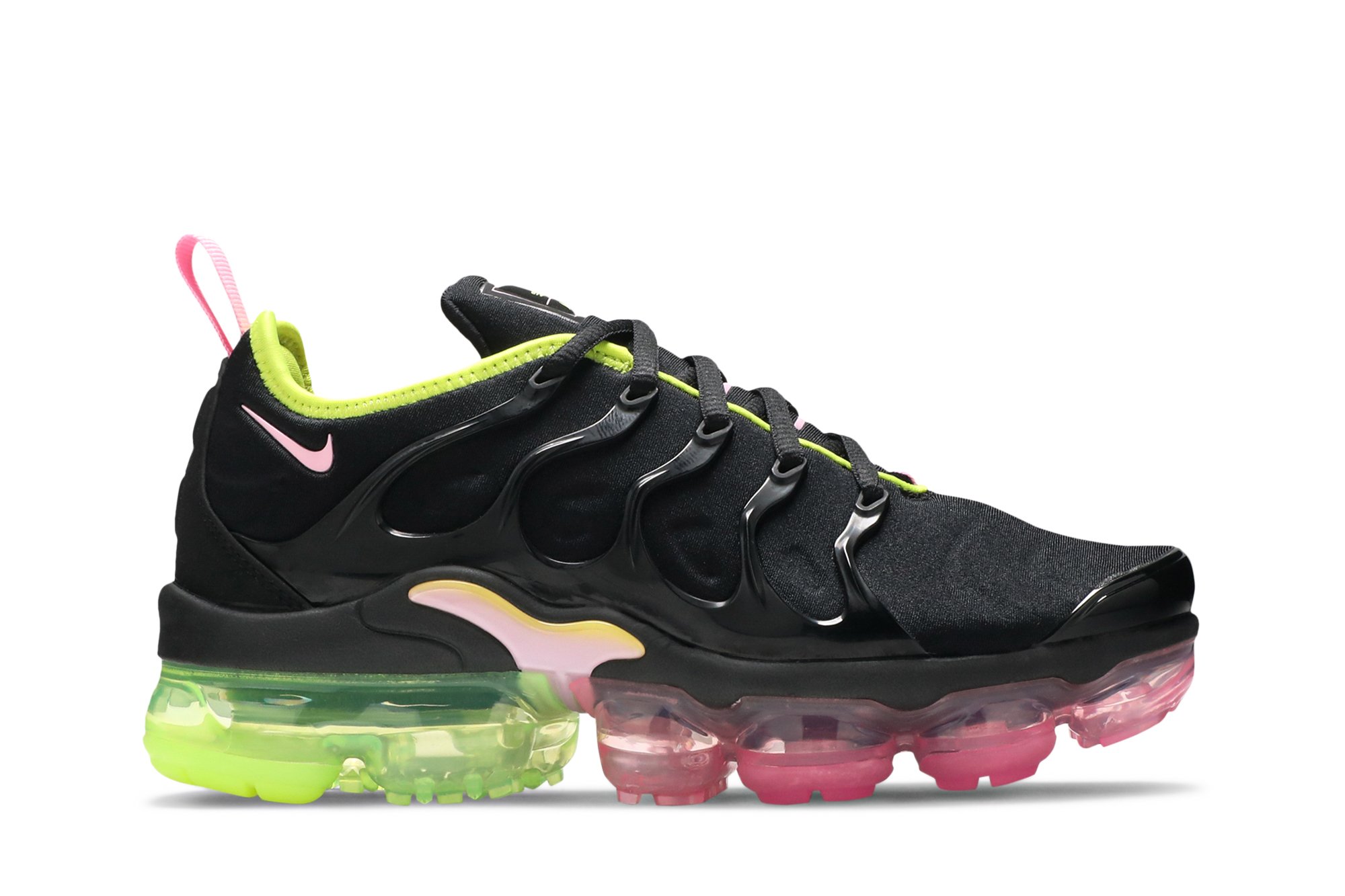 vapormax neon green and pink