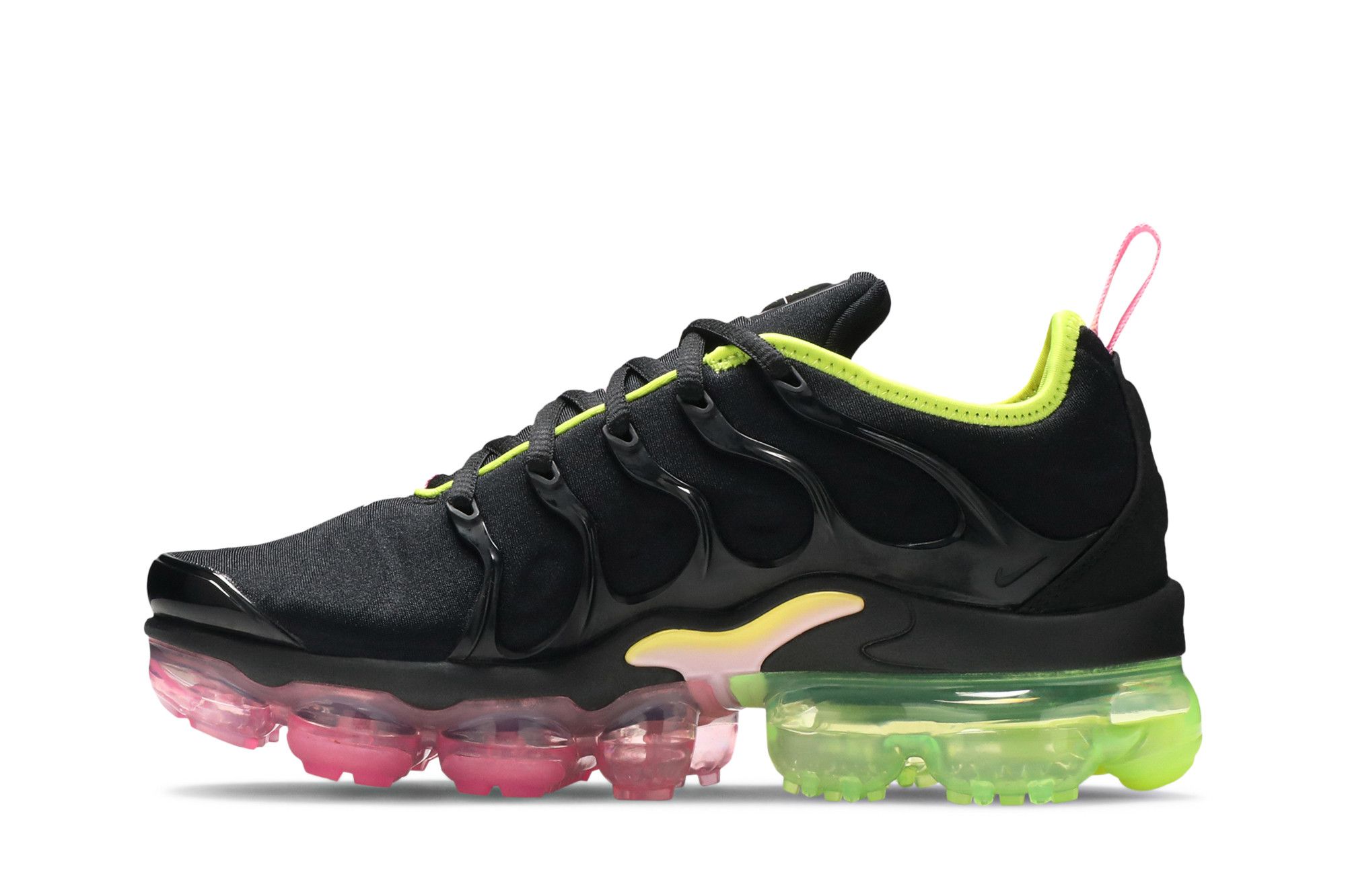 Black green pink vapormax top