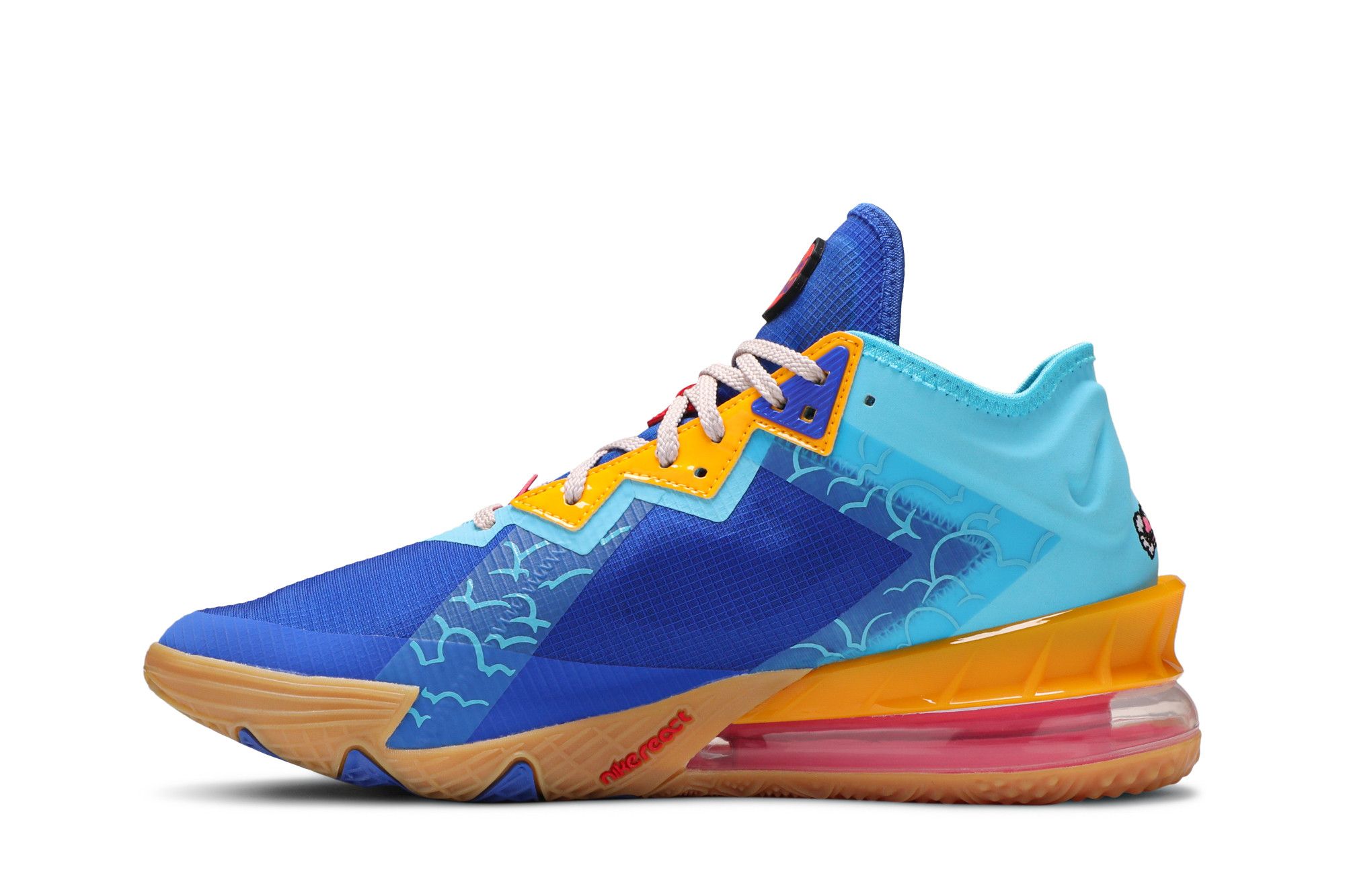 Lebron 18 blue and orange 2025