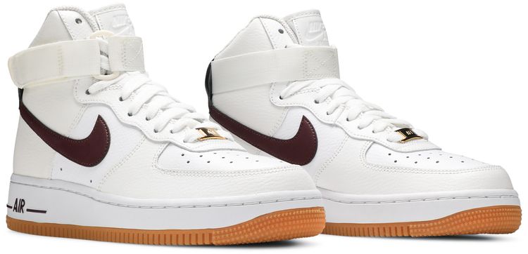 Nike Wmns Air Force 1 High White Night Maroon