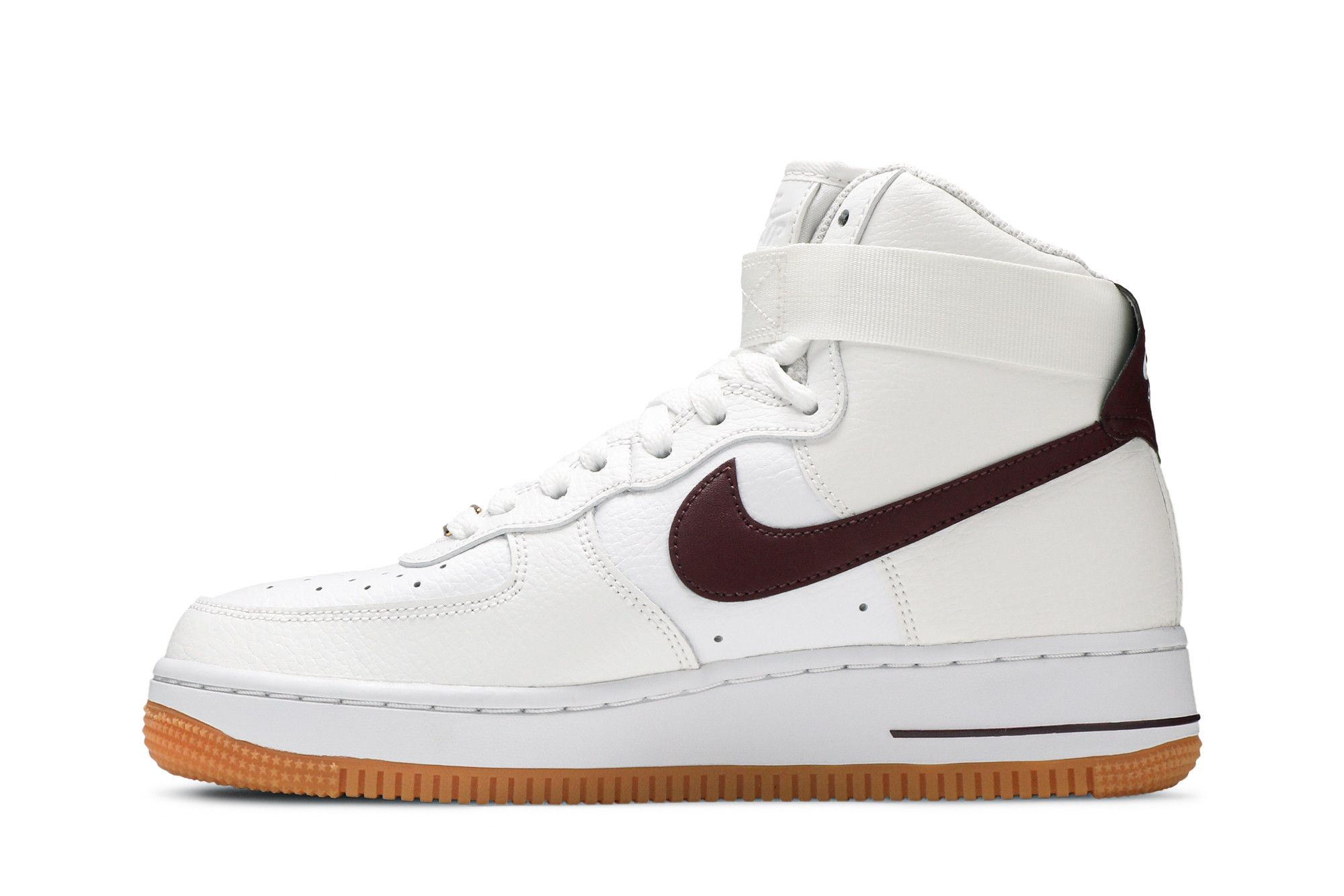 Achetez des Wmns Air Force 1 High White Night Maroon 334031 113 GOAT FR
