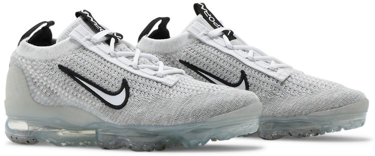 Nike Air VaporMax 2021 Flyknit GS White Metallic Silver